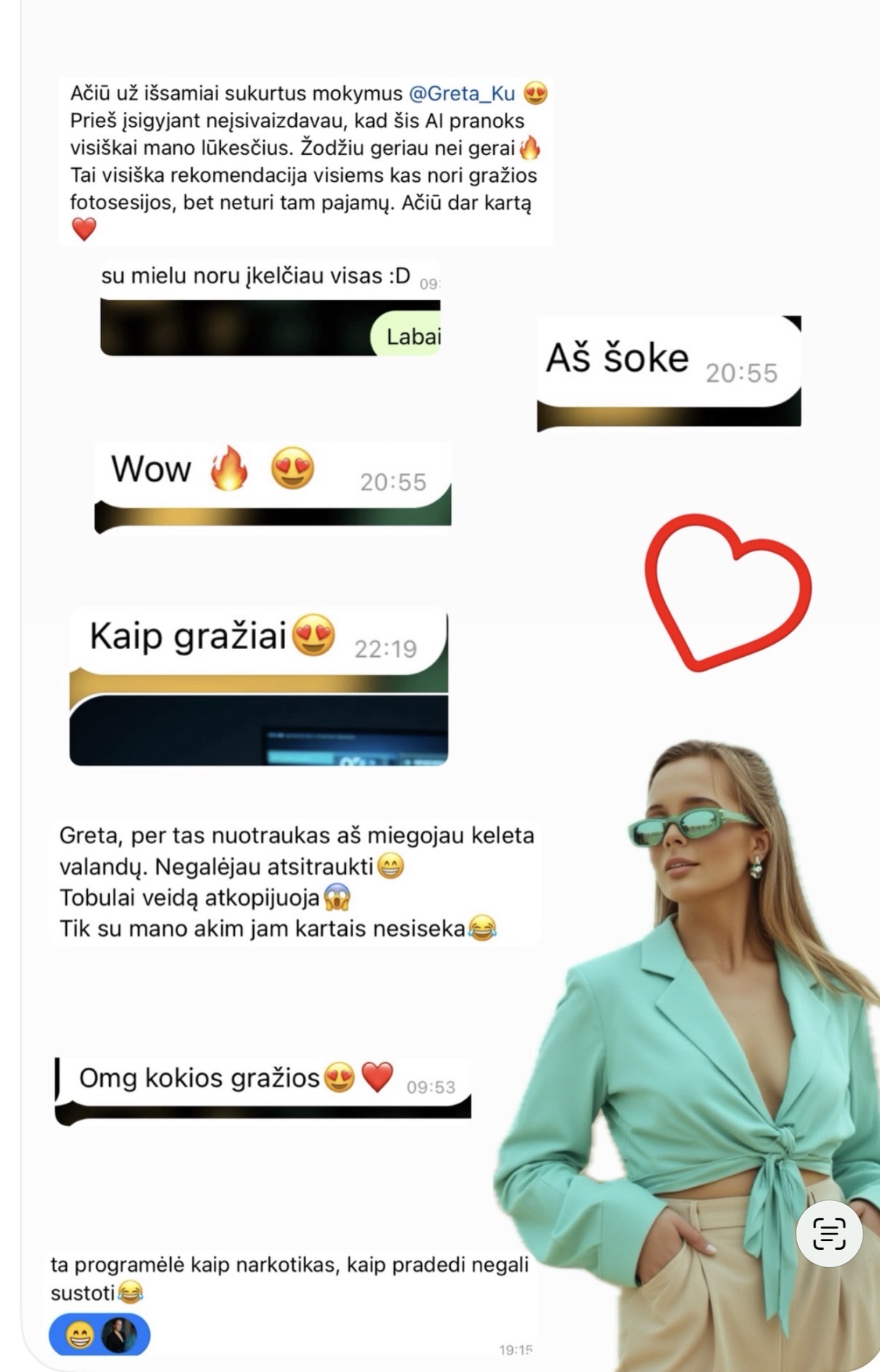 Atsiliepimai apie DI fotosesijos kursą